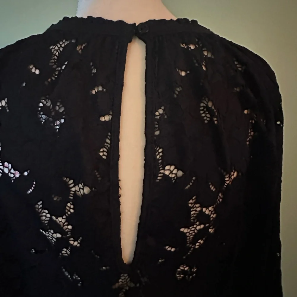 NWT: Free People Olivia Lace Top With Bell Sleeves - Picture 5 of 14